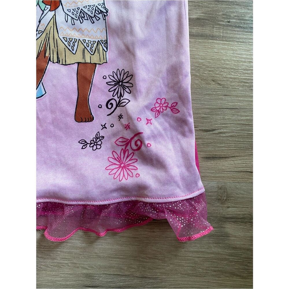 Disney Pink & Hot Pink Princess Ruffle Sleeve Nightgown - Picture 3 of 7